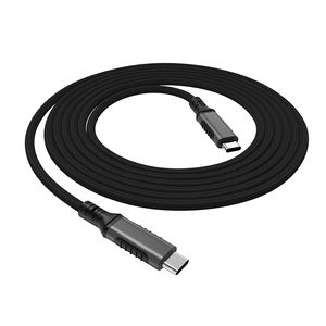 OEM/ODM Graphene dikepang USB 3.<span class=keywords><strong>2</strong></span> GEN <span class=keywords><strong>2</strong></span> Tipe C untuk C kabel 5A pengisian cepat kabel 240W 20Gps mendukung 4K tampilan Tipe C kabel - Product Image 1