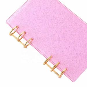 Металлические кольца Hongbo, 2 цвета, <span class=keywords><strong>3</strong></span> отверстия, золото/черный, для бюджетного планировщика/органайзера, серебро/золото - Product Image 1