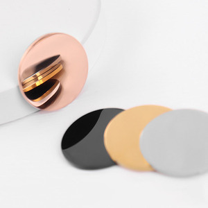 25 mm 30 mm acero inoxidable redondo en blanco pulido moneda 18 K placa sólida disco de acabado de espejo de acero plano - Product Image 3