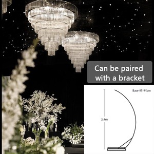 Lampu Gantung Akrilik Modern Kustom untuk Lobi Hotel & Aula Pernikahan untuk Dekorasi Interior & Pencahayaan - Product Image 3