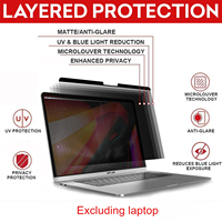 Filtre magnétique amovible pour écran de confidentialité pour ordinateur portable Protecteur d'écran anti-éblouissement pour Macbook Pro 14"
