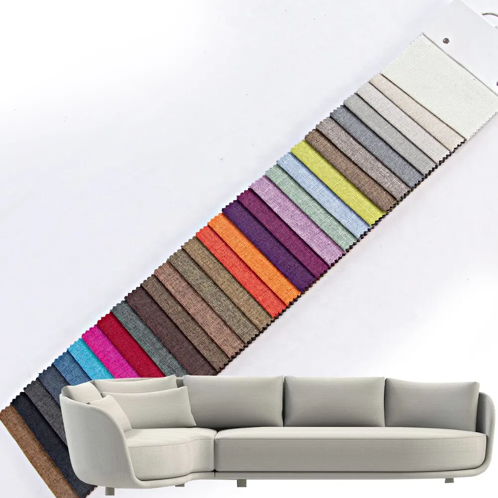 Materiale tessile per la casa di colore pronto gods100 % poliestere personalizzato 100% tessuto in poliestere per divano e tenda