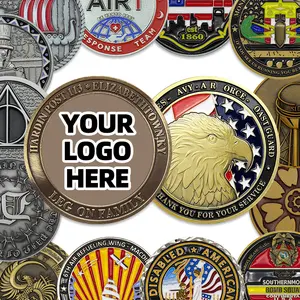Logo personalizzato smalto morbido 2D 3D Souvenir collezioni Commemorative in metallo artigianato monete personalizzate