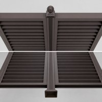 Clôture en aluminium moderne, élégante, écologique, résistante à la décomposition, imperméable, sécurisée, pour cour résidentielle, avec persiennes d'intimité