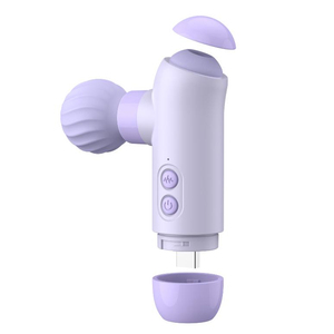 Massaggiatore Vibrante Ricaricabile 2-in-1 con Funzione di Suzione, Giocattolo Erotico per Donne, Mini Massaggiatore Portatile per Flirtare o Rilassarsi - Product Image 1