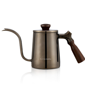 Alta calidad Pour sobre mano <span class=keywords><strong>olla</strong></span> recubrimiento de teflón café tetera con tapa - Product Image 1