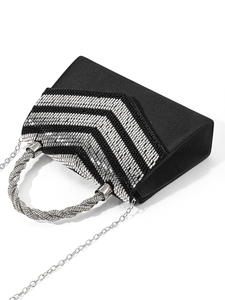 Bolsos de Mano de Lujo de Alta Calidad, de Diseñador, de Marca Famosa, para Mujer, Bolsos de Noche con Cadena, Negros, de Gran Capacidad - Product Image 6