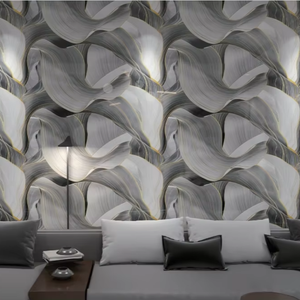 Décoration murale feuille de marbre auto-adhésive autocollant mural 3D autocollant mural <span class=keywords><strong>vinyle</strong></span> brillant géométrique estampage à chaud pour cuisine étanche - Product Image 2