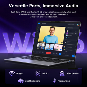 Portátil Ultra Delgado de 14 Pulgadas, Intel Core 304, <span class=keywords><strong>16GB</strong></span> LPDDR5, 512GB SSD, Ordenador Portátil con Windows 11, Retroiluminado, para Negocios - Product Image 6