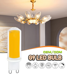Ampoule LED COB G9 sans scintillement, certification CE ERP RoHS, 4,2W 460LM, ampoules LED COB série G9 - Product Image 1