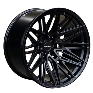 Cerchi Forgiati Monoblocco a Concavità Profonda, Finitura Nero Lucido, 19, 20, 21, <span class=keywords><strong>22</strong></span>, 24 Pollici, Compatibili con BMW (Disposizione Bulloni 5x112) - Product Image 1