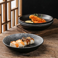 Service de table en céramique de style japonais de luxe, assiettes profondes pour soupes et poissons, pour événements et cadeaux d'affaires