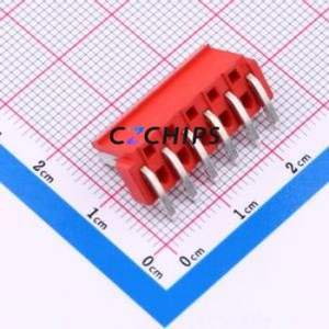 XY-VH3.96-6A21-R Wire-to-Board Pin Header Bent Lead Through Hole,P=3.96mm Connector 1x6P 3.96mm Right Angle Insert VH - Product Image 2