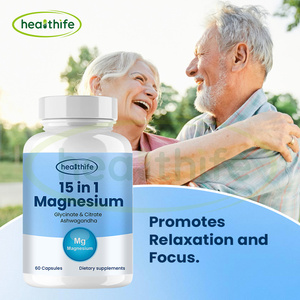 Supplément de soutien cardiaque Healthife Sleep Muscle 15 en 1 Capsule de complexe de magnésium - Product Image 4