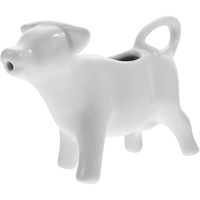 Yardwe 13 oz Carafe à lait en céramique en forme d'animal et tasse à latte motif floral 40 ml Minimalisme moderne Dehua