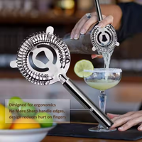 Ensemble de shaker à cocktails de luxe écologique avec logo personnalisé, 14 pièces, kit de barman professionnel, outils de mixologie en acier inoxydable durable