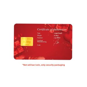 10g 20g Umicore barre d'or Blister paquet noël merci cadeau Souvenir argent pièce affichage carte étui - Product Image 6