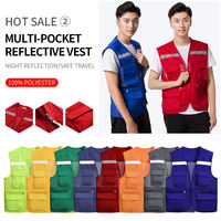 Gilet de pêcheur multi-poches imperméable et respirant pour l'été, avec logo de dessin animé, pour la pêche, la randonnée, le journalisme