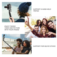 Support en L double griffe froide, cage d'extension en aluminium pour caméra d'action GoPro Insta360 DJI, support pour micro et lumière d'appoint pour Vlog