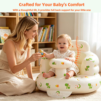 Siège gonflable portable pour bébés de 3 à 36 mois, chaise gonflable pour tout-petits avec barrières de sécurité