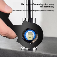 Clé pour robinet de douche de salle de bain, écrou de tuyau, valve, aérateurs, outils de pose, accessoires de réparation domestique