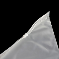 Vente d'usine, échantillon gratuit, impression de logo personnalisée, sacs d'emballage en plastique écologiques blancs mats givrés avec fermeture à glissière pour chaussures