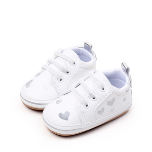 화이트 PU 아기 여자 스포츠 신발 통기성 미끄럼 방지 패션 트렌드 유아용 봄 가을 시즌 - Product Image 2