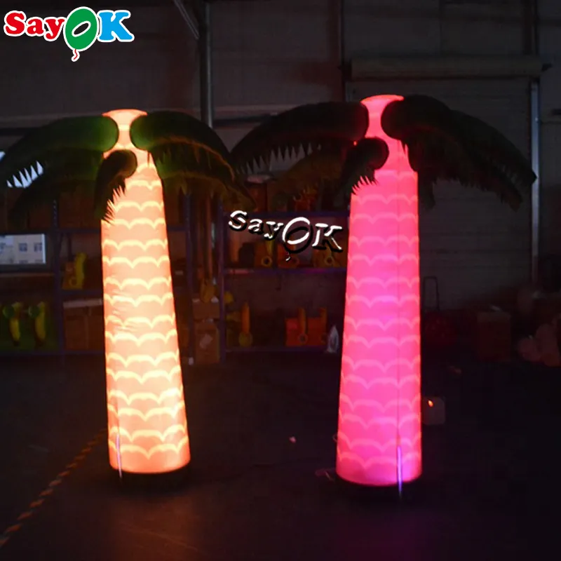 Huge Inflatable Blow Up Palm Tree Inflatable Led Plant Tree Inflatable Coconut Palm Trees