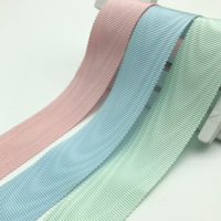 Rubans Zimex de haute qualité, double face imprimée, couleur unie, haute ténacité, 100% polyester, moiré gros-grain, 19 mm