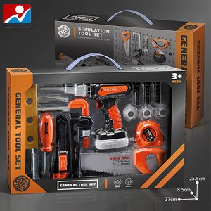 Coffret d'<span class=keywords><strong>outils</strong></span> électriques pour enfants avec sons et lumières, perceuse de simulation, boîte à <span class=keywords><strong>outils</strong></span> de réparation, jouet éducatif pour développer la motricité et la concentration des bébés - Product Image 2