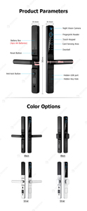Keyless nhập cửa thông minh khóa vân tay với máy ảnh chuông xử lý Wifi tuya sinh trắc học cửa truy cập khóa cho ngoài trời cửa trượt - Product Image 6