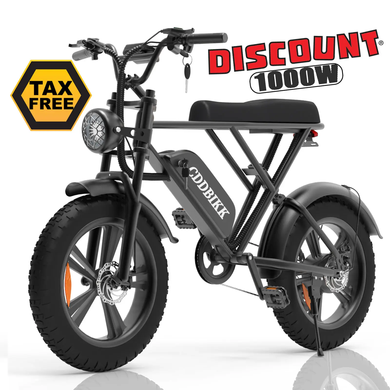 Orijinal marka yeni güçlü Motor E bisiklet 48v yetişkin için elektrikli kalın tekerlek bisiklet 1000w hızlı Off Road spor G60 E bisiklet