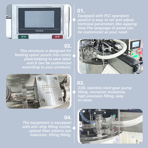 Machine de remplissage de sacs à buse d'aspiration à tête unique, haute productivité, pour jus de fruits/jus de maïs/sauce au chocolat - Product Image 5