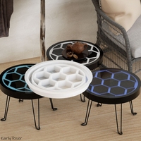 Early Riser 30cm moule rond en Silicone pour bricolage résine époxy cristal rivière Table nid d'abeille présentoir moule de coulée pour artisanat