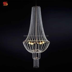 โคมระย้าคริสตัลกลมเรียบทันสมัยตกแต่งงานแต่งงานโคมระย้าคริสตัลมินิสีทองออกแบบได้ตามต้องการ - Product Image 2