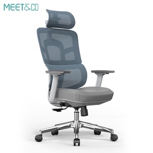 Chaise de bureau moderne, élégante et confortable pour manager, pivotante, ergonomique, convertible, en nylon, plastique et tissu, réglable - Product Image 6