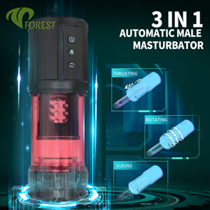 Elektrischer Teleskop-Masturbator für Männer – Freihändiges Masturbationsgerät mit Saugnapf-Basis - Product Image 1