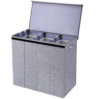 Grand sac de tri à linge à 3 compartiments pour le linge sale, modèle Lady 3-Compartment Laundry Sorter Hamper Bag 3 Section Laundry Basket Sorter