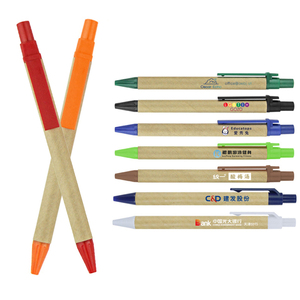 Penna a Sfera Ecologica Personalizzata con Logo Stampato, in Bambù, Punta da 1.0mm, <span class=keywords><strong>Scrittura</strong></span> Fluida, per Ufficio e Scuola - Product Image 1