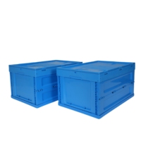 Caisse en plastique pliable empilable pour le transport et le stockage multi-usages à vendre