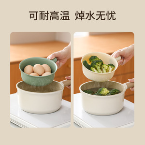FaSoLa Double Layer Drain Basket Mini Green Dishwasher Safe Fruit Washing Tool Kitchen Vegetable Strainer - Product Image 4
