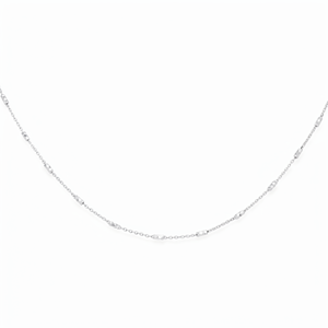 Chaîne Fine Géométrique Blanche Pt950 de Luxe Silencieuse et Élégante, Plaqué Platine, Unisexe, pour Occasions Formelles/Cadeaux Haut de Gamme - Product Image 2