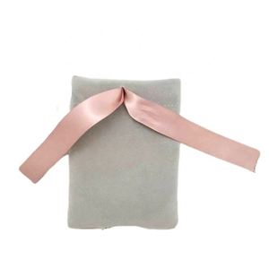 Pochette en velours avec cordon de serrage, broderie personnalisée du logo, sac cadeau de luxe, emballage cosmétique, sac de rangement en velours avec cordon de serrage - Product Image 2