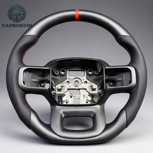 Volante Deportivo de Carreras de Fibra de Carbono Real Personalizado para Ford F150 Raptor Ranger Everest 2015 2016 2017 2018 2020 2021 2023 - Product Image 2