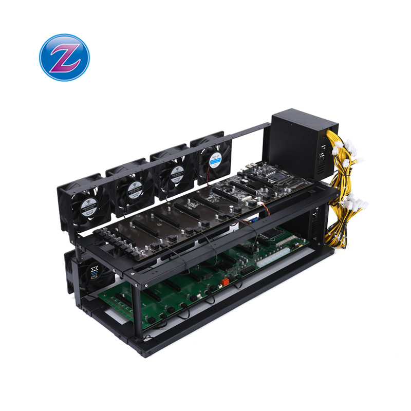 Хорошая упаковка, поддержка 8 GPU, корпус для материнской платы, открытая рама, стальной корпус для материнской платы