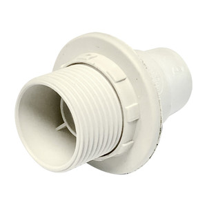 Portalampada E-14 a vite bianca, ideale per lampadine a basso consumo e LED, perfetto per l'illuminazione in case e uffici. - Product Image 1