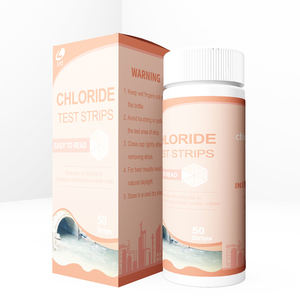 Kit de bandelettes de <span class=keywords><strong>test</strong></span> de <span class=keywords><strong>sel</strong></span> de <span class=keywords><strong>piscine</strong></span> et de spa d'eau salée à usage domestique direct d'usine pour bandelettes de <span class=keywords><strong>test</strong></span> de chlorure de sodium - Product Image 1