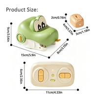 Juguete de serpiente RC interactivo de doble jugador con control remoto magnético 2.4G OEM personalizado, con sonido y función de comer y crecer, y cargador.