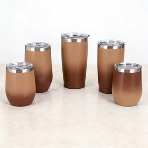 Vaso Térmico de 20 oz/30 oz, Color Nude Marrón, para Bebidas Frías, con Revestimiento Cerámico, Aislado al Vacío, para Café, Sublimación Yety Azul - Product Image 1