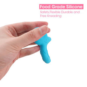 Jouet sensoriel en silicone de qualité alimentaire, sans BPA, écologique, pour nouveau-né, hochet à mâcher, breloques, anneaux, jouets en forme d'animaux, bracelet pour bébé - Product Image 5